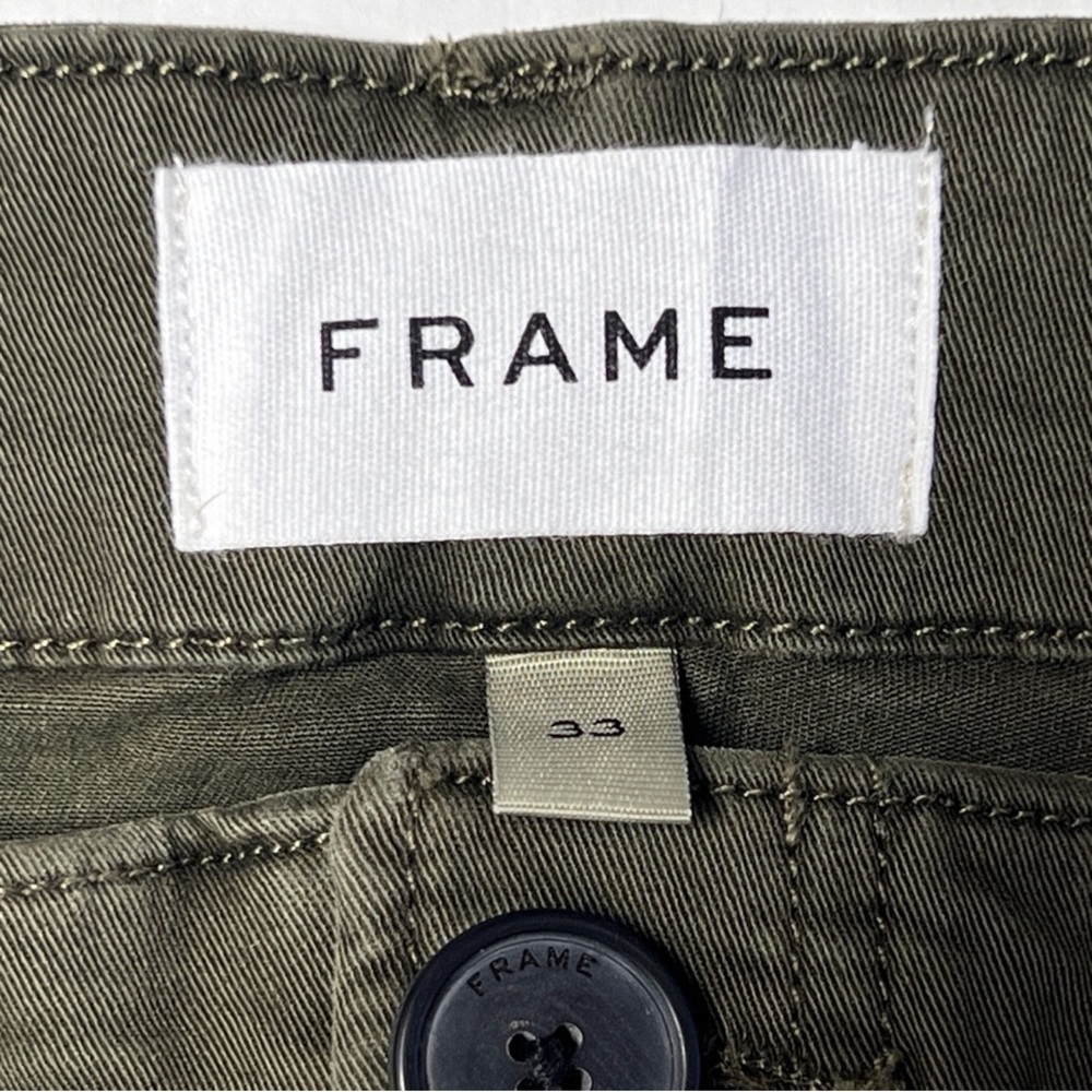 NWT Frame Olive Green Utility Pants, Size 33 - Picture 8 of 11